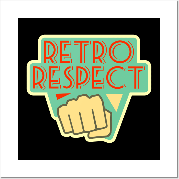 Retro respect fist 1950s - 1960s inspired Wall Art by ownedandloved